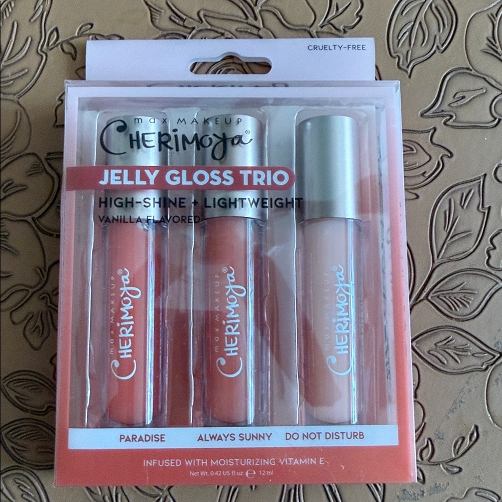 Cherimoya jelly Gloss Trio 🆕 vanilla flavored